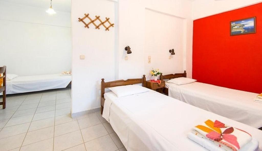 Evi Apartments And Studios Theológos Rom bilde